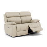 Galaxy 2 Seater Recliner Sofa - 2 Seater 2 Power Recliners Cat 20S - Power Recliner with USB — BXS-041E SILVER GREY, gallery image 1
