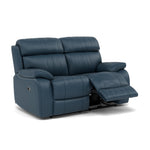 Galaxy 2 Seater Recliner Sofa - 2 Seater 2 Power Recliners Cat 20S - Power Recliner with USB — BXS-313E OCEAN BLUE, gallery image 1