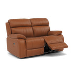 Galaxy 2 Seater Recliner Sofa - 2 Seater 2 Power Recliners Cat 20S - Power Recliner with USB — BXS-334E PECAN BROWN, gallery image 1