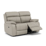 Galaxy 2 Seater Recliner Sofa - 2 Seater 2 Power Recliners Cat 20S - Power Recliner with USB — BXS-946B FEATHER GREY, gallery image 1