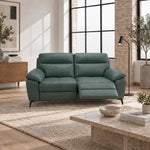 Nicoletti Vivaldi 2 Seater Recliner Sofa On Legs - 2 Seater Double Power Recliner on Legs CK Botero - Power Recliner with USB-C — Botero 2155 Ottanio, gallery image 1
