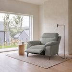 Nicoletti Vivaldi Recliner Armchair On Legs - Power Recliner Chair on Legs CK Botero - Power Recliner with USB-C — Botero 2162 Grigio, gallery image 1