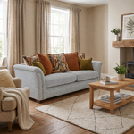 Burton 4 Seater Sofa - Grand Sofa Grade C — 3088 : Coconut Astrid Velvet Plain, gallery image 1