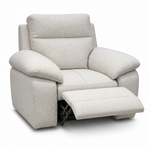 Nicoletti Vivaldi Recliner Armchair - Power Recliner Chair NA/NE - Power Recliner with USB-C — Gaston 701 Bianco, gallery image 1