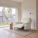 Nicoletti Vivaldi Recliner Armchair On Legs - Power Recliner Chair on Legs NA/NE - Power Recliner with USB-C — Gaston 714 Grigio, gallery image 1