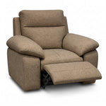 Nicoletti Vivaldi Recliner Armchair - Power Recliner Chair NA/NE - Power Recliner with USB-C — Gaston 744 Nocciola, gallery image 1