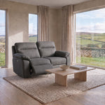 Nicoletti Vivaldi 2 Seater Recliner Sofa - 2 Seater Double Power Recliner NA/NE - Power Recliner with USB-C — Gaston 766 Fumo, gallery image 1