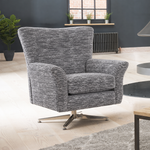 Hebden Swivel Armchair - Swivel Chair Grade A — 2697 : Koala Cairo Chenille Plain, gallery image 1