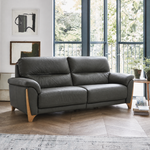 Ercol Enna 3 Seater Sofa - Medium Sofa Leather — CM - Clear Matt / L1502, gallery image 1