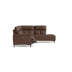 Loma Large Corner Sofa - Combination 2 Right Terminal with 2.5 Left Power 2 Pieces Cat 20S - Right Hand Facing - Power Recliner with USB — NWS-512E CACAO BROWN, gallery image 1
