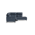 Loma Large Corner Sofa - Combination 2 Right Terminal with 2.5 Left Power 2 Pieces Cat 20S - Right Hand Facing - Power Recliner with USB — NWS-518E OCEAN BLUE, gallery image 1