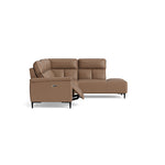 Loma Large Corner Sofa - Combination 2 Right Terminal with 2.5 Left Power 2 Pieces Cat 20S - Right Hand Facing - Power Recliner with USB — NWS-586E FAWN, gallery image 1
