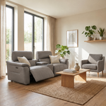 Rialto Media 3 Seater Sofa - Media 3 Seater Sofa Cat20S - Power Recliner with USB — NWS-517E SHALE GREY, gallery image 1