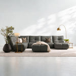 Comet Corner Sofa - Combination 1 - Corner Sofa Group With Footstool Cat 20S — NWS-548E - DARK OLIVE, gallery image 1