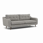 Phoebe 4 Seater Sofa - Extra Large Sofa Standard Back Grade A — Capital Light Grey / American Walnut, gallery image 1