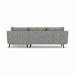Phoebe Large Chaise Sofa - Large Chaise Sofa RHF Standard Back Grade A - Right Hand Facing — Capital Light Grey / American Walnut, gallery image 2