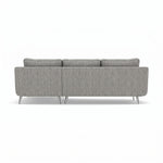 Phoebe Large Chaise Sofa - Large Chaise Sofa RHF Standard Back Grade A - Right Hand Facing — Capital Light Grey / Chrome, gallery image 2