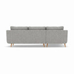 Phoebe Large Chaise Sofa - Large Chaise Sofa LHF Standard Back Grade A - Left Hand Facing — Capital Light Grey / Natural, gallery image 2