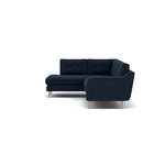 Phoebe Corner Sofa - Corner Group LHF Grade B - Left Hand Facing — Plush Velvet Indigo / Natural, gallery image 1