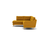 Phoebe Corner Sofa - Corner Group LHF Grade B - Left Hand Facing — Plush Velvet Turmeric / Natural, gallery image 1