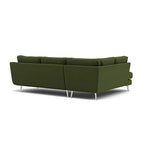 Phoebe Corner Sofa - Corner Group LHF Grade B - Left Hand Facing — Plush Velvet Vine / Chrome, gallery image 2