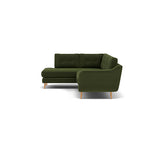Phoebe Corner Sofa - Corner Group LHF Grade B - Left Hand Facing — Plush Velvet Vine / Natural, gallery image 1
