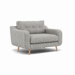 Phoebe Loveseat - Snuggler Chair Grade A — Capital Light Grey / Natural, gallery image 1