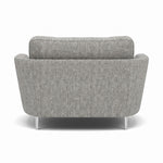 Phoebe Oval Loveseat - Oval Cuddler Grade A — Capital Light Grey / Chrome, gallery image 2