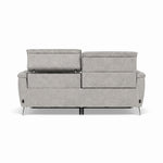 Sol 3 Seater Recliner Sofa - 3 Seater Power Recliner Sofa with Head Tilt F6 — Dexter Stone 43502, gallery image 2
