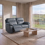 Nicoletti Vivaldi 2 Seater Recliner Sofa - 2 Seater Double Power Recliner CB Torello - Power Recliner with USB-C — Torello PS Blu -S 81, gallery image 1