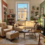 Zara 2 Seater Sofa - 2 Seater Sofa — Plush Cream / Light Feet, gallery image 1