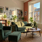 Zara 2 Seater Sofa - 2 Seater Sofa — Plush Emerald / Light Feet, gallery image 1