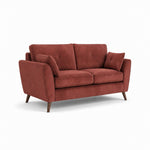 Zara 2 Seater Sofa - 2 Seater Sofa — Plush Oxblood / Light Feet, gallery image 2