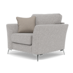 Chilton Armchair - Chair Fabric — Chrome Feet / Barley Clay, gallery image 3