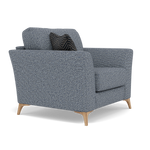 Chilton Armchair - Chair Fabric — Light Feet / Barley Marine, gallery image 1