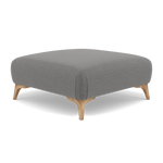 Chilton Footstool - Designer Stool Fabric — Light Feet / Kobe Lead, gallery image 3