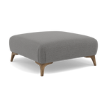 Chilton Footstool - Designer Stool Fabric — Smoke Feet / Kobe Lead, gallery image 1