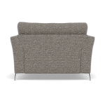 Chilton Loveseat - Cuddler Sofa Fabric — Chrome Feet / Barley Charcoal, gallery image 2