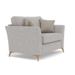 Chilton Loveseat - Cuddler Sofa Fabric — Light Feet / Barley Clay, gallery image 1