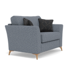 Chilton Loveseat - Cuddler Sofa Fabric — Light Feet / Barley Marine, gallery image 1