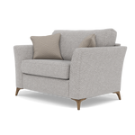 Chilton Loveseat - Cuddler Sofa Fabric — Smoke Feet / Barley Clay, gallery image 3