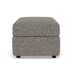 Chilton Storage Footstool - Storage Stool Fabric — Barley Charcoal, gallery image 2