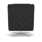 Chilton Swivel Armchair - Swivel Chair Accent Fabric — Capri Obsidin, gallery image 2