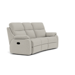 G Plan Kingsbury 3 Seater Curved Recliner Sofa - 3 Seater Power Recliner Curved Sofa Headrest + Lumbar with USB Grade B - Power with Power Headrest, Lumbar & USB — B102 Shore Oatmeal, gallery image 1