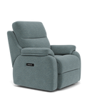 G Plan Kingsbury Recliner Armchair - Power Recliner Chair Headrest + Lumber with USB Grade B - Power with Power Headrest, Lumbar & USB — B925 Waffle Marine, gallery image 1