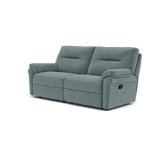 G Plan Seattle 3 Seater Recliner Sofa - 3 Seater Power Double Recliner with USB Grade B - Power Recliner with USB — B925 Waffle Marine, gallery image 3