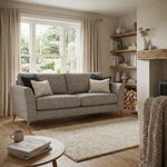 Chilton 3 Seater Sofa - 3 Seater Sofa Fabric — Smoke Feet / Barley Charcoal, gallery image 5