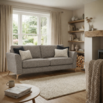 Chilton 3 Seater Sofa - 3 Seater Sofa Fabric — Light Feet / Barley Charcoal, gallery image 4