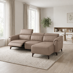Nicoletti Verdi Chaise Sofa with Power Recliner & Lumbar Support - Chaise Sofa with Power Recl & Lumbar Support CB Torello - Power with Power Lumbar & USB — Torello PS 312 Taupe, gallery image 1