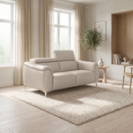 Nicoletti Verdi 2 Seater Sofa - 2 Seater Sofa CB Torello - Manual Headrests — Torello PS Tortora 328, gallery image 1